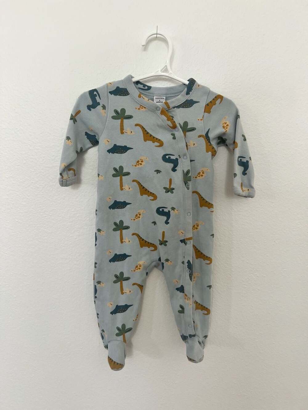 Nordstrom Baby Dinosaur Print Footed Sleeper 3 Months